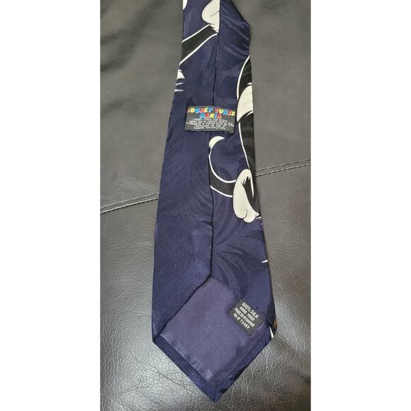 Vintage LOONEY TUNES MANIA 1995 Necktie Tie Sylvester & Tweety 58” 100% Silk - Picture 5 of 8